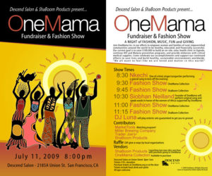 Press Page for OneMama Fashion Show Sponsored by ShaBoom Products